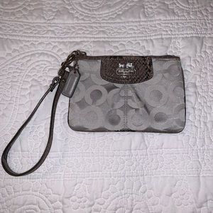 Coach Snakeskin Wristlet